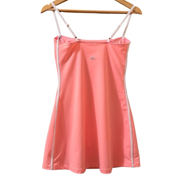 Alo Yoga Airbrush Streamlined Dress Neon Bubblegum Sz S - Picture 3 of 13